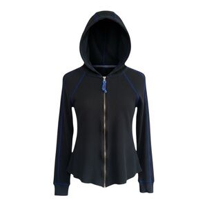 Marc New York Black and Blue Hooded Sweatshirt